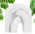 Qunclay 3 Pcs Wood Arch Decorative Shelf Objects Modern Book Shelves Decor