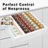 MinBoo Bamboo Coffee Pod Storage Holder, Drawer Insert for Vertuoline Capsules, Compatible for Kitchen, Home, Office