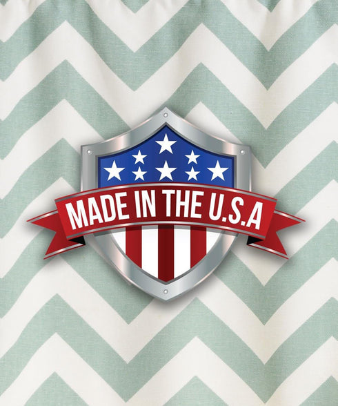 Ellis Curtain Reston Chevron Stripe Lined Scallop Valance, 50" x 17", Spa