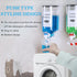 BLIRITEL 2 44 oz PCS Laundry Detergent Dispenser, Wall Mounted Laundry Soap Dispenser with Faucet Liquid Detergent