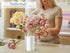 Royal Imports 5X8 Flower Acrylic Vases Cylinders - Decorative Centerpiece Display for Home or Wedding, White
