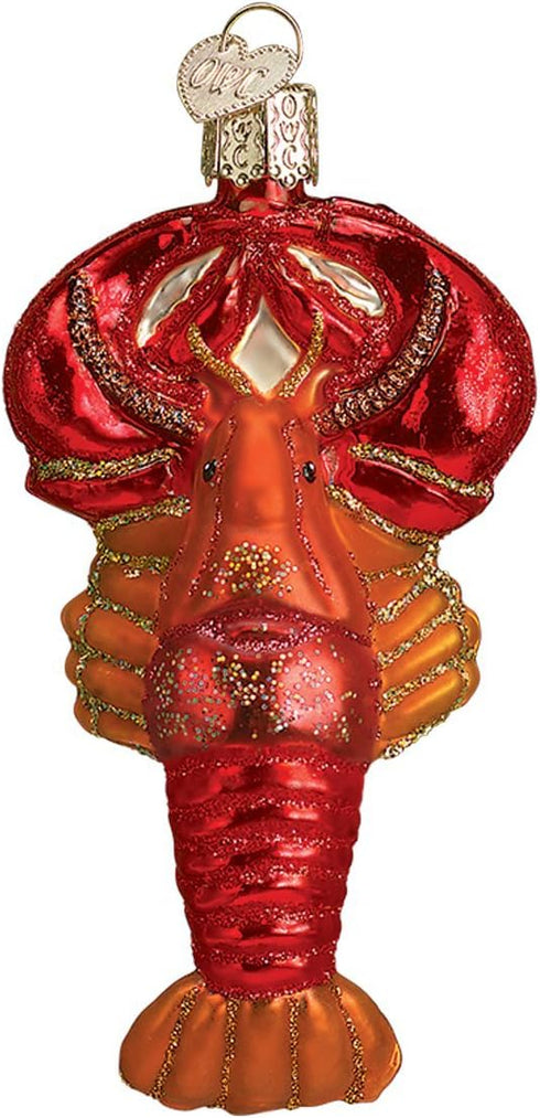 Old World Christmas Ornaments: Glass Blown Crab and Lobsters for Christmas Tree