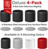 Magnetic Spice Jars Grip - RV Kitchen Organization Must-Haves, Space Saving 4pk in Black