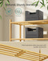 Closet, 3-Tier, 12-16 ULBS053YL01 SONGMICS Bamboo Shoe Rack for Stackable Shoe Oragnizer with Modular Structure