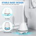 uptronic Toilet Brush and Holder 2 Pack - Ventilated Holder with Long Handle for Bathroom Cleaning