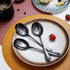 HOMQUEN Black 10-Piece Serving Flatware Set - Stainless Steel Utensils Include Slotted Spoon, Serving Fork & Ladle
