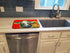 Caroline's Treasures MW1272DDM Caught Red Handed Cow Dish Drying Mat Absorbent Dish Drying Mat Pad for Kitchen Counter Dish Drainer Mat for Countertop, 14 x 21", Multicolor