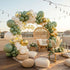Green Balloon Garland Kit with 112pcs Sage and Olive Balloons, Gold Butterfly for Weddings and Birthdays