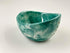ChampionCraze Ceramic Herb Stripper Bowl with Multi-Size Holes, Handmade Kitchen Tool, White (Dark Blue)
