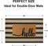 Striped Outdoor Rug 3'x5', Cotton Hand Woven Washable Reversible Layered Door Mat for Entryway Home
