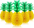 Blulu 6 Pieces 14 Inch Pineapple Honeycomb Centerpieces, Tissue Paper Hanging Decorations for Tropical Luau Hawaiian