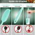 Patelai Long Handle Silicone Jar Spatula Non-Stick Rubber Scraper Heat Resistant Spatula Silicone Scraper for Jars, Smoothies, Blenders Cooking Baking Stirring Mixing Tools (Mint,2 Pieces) by Patelai