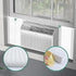 Window Air Conditioner Side Insulated Foam Panel, Two-Piece Panels for Summer/Winter Heat Insulating (WHITE)