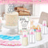 20 1 TrelaCo Bottle Chug Baby Shower Game Pcs Baby Bottles Shower Favor with Flowers Theme Sign for Gender Reveal Party