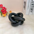 3-Link Wood Chain Link Coffee Table Decor, Black Wooden Knot Decor for Coffee Table Farmhouse Decortive for Home Boho