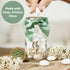24 Pack Ethisa Vintage Oh Baby Woodland Milk Glass Bottles with Ribbons and Stickers - Classy Baby Shower Favors