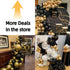 Bezente Black Gold Balloons Garland Kit, 100Pcs Black Gold Metallic Chrome and Gold Confetti Balloons Arch for Wedding,