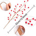 12 Pack Whaline Christmas Red Berry Twig Stem, Artificial Burgundy Berry Picks for Christmas Tree Decorations