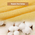 SEMAXE 100% Cotton Yellow Hand Towels for Bathroom - 4 Piece Absorbent Towels with Hanging Loops, 27" L x 16" W, Gift