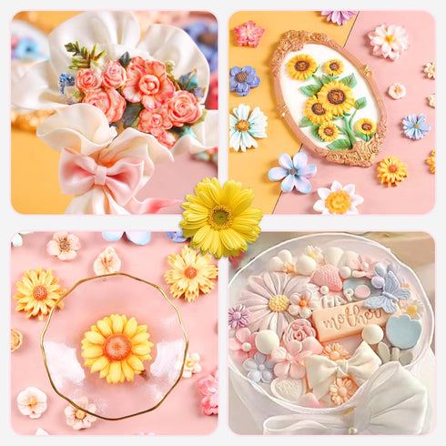 Sunflower Silicone Cookie Biscuit Baking Molds, Decorating Craft Mold