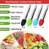Mini Kitchen Tongs with Silicone Tips - 3 Set of 7 Inch Non-stick Small Tongs for Cooking and Serving (Multi-Color)