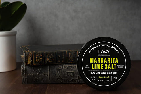 Rimmer, Rimmer 6oz LAVA Premium Margarita Lime Sea Salt Cocktail All Natural Margarita Sea Salt Rocks, Real Lime, Tart