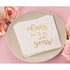 Juvale Cheers to 30 Years Cocktail Napkins, 5 x 5 In, 3-Ply White & Gold Foil, 50 Pack