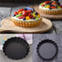 Mini Tart Pans Set of 6, Nonstick 4 Inch Mini Quiche Pan with Removable Bottom