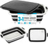 BIRDROCK HOME Collapsible Large BBQ Prep Tub with Cutting Board, Multi-Function Grill Caddy with Colander & Lid - Black