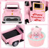 Hooqict Pink Valentines Day Mini Metal Truck with Flower Basket Romantic Love Heart Truck for Valentine's Day Gifts