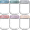 NETANY 6-pack 16 oz Overnight Oats Containers with Airtight Lids, Glass Food Storage Jars