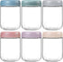 NETANY 6-pack 16 oz Overnight Oats Containers with Airtight Lids, Glass Food Storage Jars
