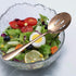 Rose Gold Serving Spoons, 4 Pieces Kyraton Titanium Plating, 2 Serving Spoons and 2 Slotted Spoons, Stainless Steel Set