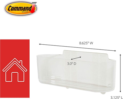 Command Large Caddy, 1 Caddy with 4 Strips - Organize Damage-Free