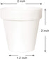 Youngever 24 Pack 2 Inch Mini Plastic Planters, Indoor Flower Plant Pots, White Gardening Pot with Drainage - NO Plant Included (Classic) by Youngever