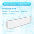 WR71X10761 Fridge Shelf Trim (Clear), Compatible with GE Refrigerator Freezer Door Bin/Door Shelf Replacement Shelves Trim Part WR71X10289 Insert Module for various General Electric fridge Accessories
