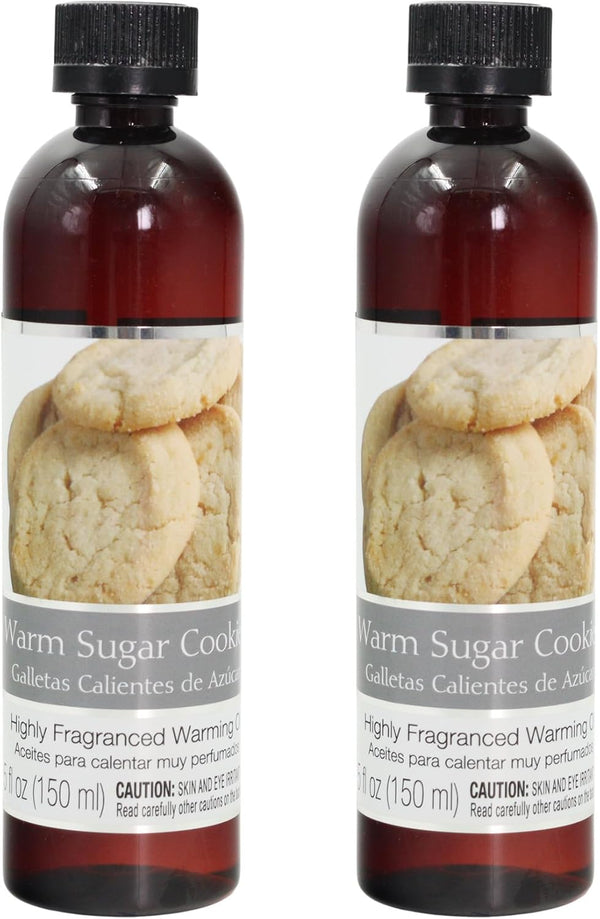 Hosley Warm Sugar Cookies Fragrance Warming Oils, Set of 2, 5oz Each.