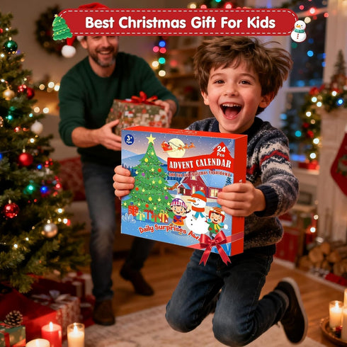 FLY2SKY 2025 24 Countdown 3D Advent Calendar for Kids Days Gifts Christmas Calendar Flexible Printd Animals Toys Party