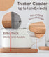 Cork Trivet - 6 Pcs High Density Thick Cork for Hot Dishes, 10 Inch Heat Resistant Multifunctional Coaster