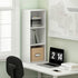 Furinno Pasir Open Shelf Bookcase, 3-Tier, No Tool Assembly, White