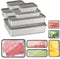spaclatio 6 Pack Bacon Cheese Container for Refrigerator, 304 Stainless Steel Airtight Deli