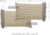 VHC Brands Sawyer Mill Tan Pillow Case Set – Standard Pillowcase Set of 2, 21x30, Dark Creme White.