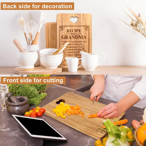 Wooden Cheese Charcuterie Boards - Thoughtful Gifts for Grandma, Unique Kitchen Present for Mother's Day, Christmas