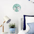 susiyo Cute Llama Alpaca Wall Clock, Silent Round Non-Ticking Battery Operated Decorative Clock for Kids