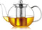 CNGLASS 900ml Glass Teapot with Removable Infuser,Clear Tea Kettle Stovetop Safe,Blooming and