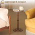Chic Rustic Brown Small Round End Table for Compact Spaces