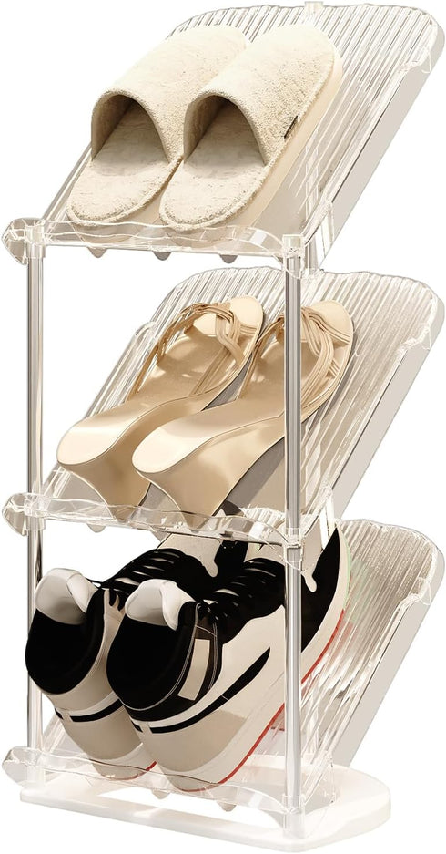 YYW Narrow Shoe Rack Vertical Shoes Rack for Entryway Corner Shoe Storage