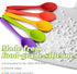 HANSGO 5PCS Small Silicone Spoons, 8 Inch Nonstick Heat Resistant Kitchen Spoons for Cooking, Baking, Stirring