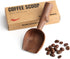 YANISM Walnut Coffee Scoop,Wooden Coffee Bean Measuring Spoon,10g Capacity,Natural Wood Coffee Scoop for