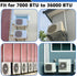 Mini Split Line Cover - 4'' 7.5 Ft Waterproof Decorative Pipe Cover for Mini Split Air Conditioner Central AC HVAC